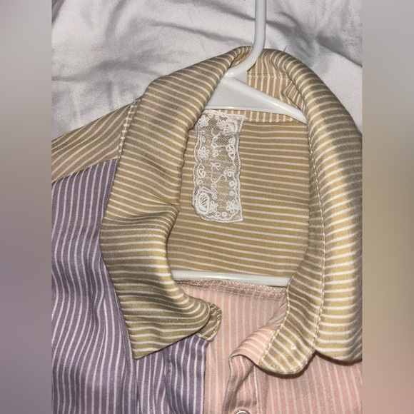 Striped Multicolor Button Up - Picture 3 of 3